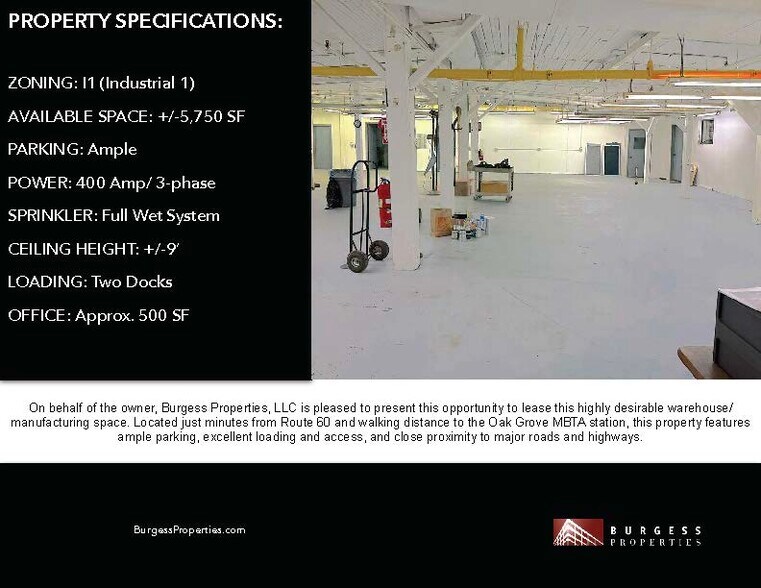 More Photos Of 61 Clinton St, Malden Warehouse For Lease