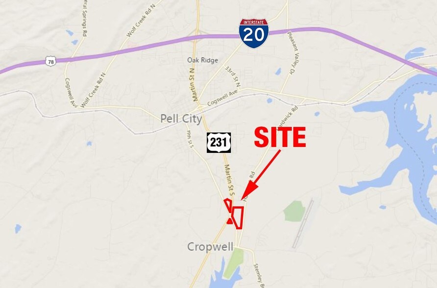 Primary Photo Of Highway 231 & Highway 34, Pell City Land For Sale