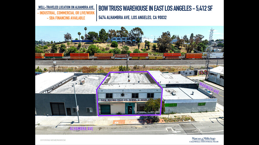 Primary Photo Of 5476 Alhambra Ave, Los Angeles Manufacturing For Sale