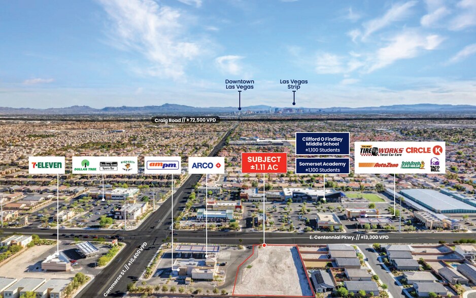 More Photos Of NW Corner Centennial & Commerce, North Las Vegas Land For Sale