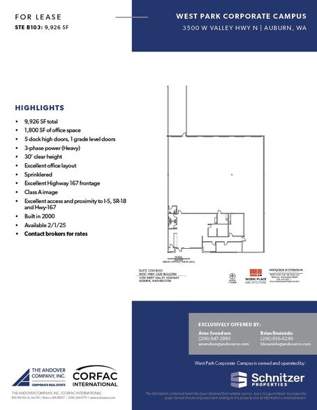 More Photos Of 3320 W Valley Hwy N, Auburn Unknown For Lease