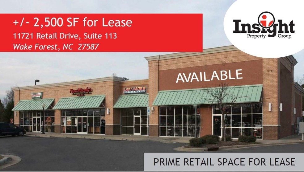 More Photos Of 11721 Retail Dr, Wake Forest Storefront For Lease