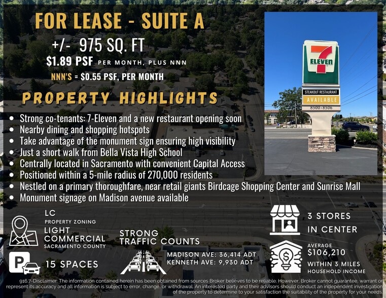 More Photos Of 8506 Madison Ave, Fair Oaks Freestanding For Lease