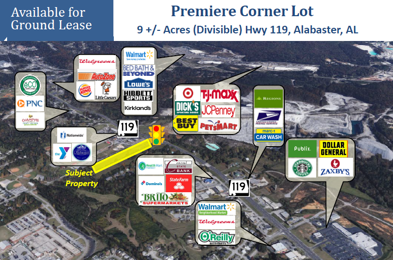 Primary Photo Of Hwy 119 & Thompson Rd, Alabaster Land For Lease