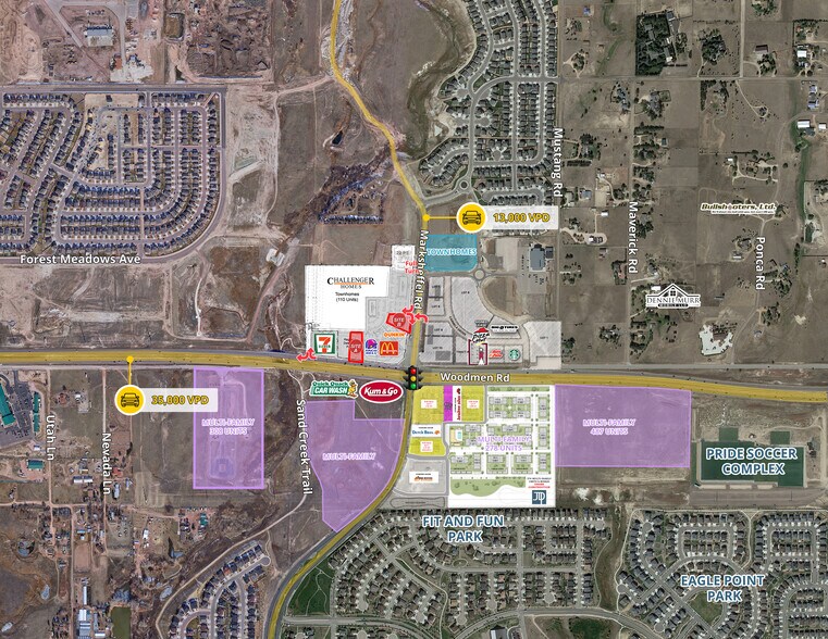 More Photos Of NWC Woodmen Rd & N Marksheffel Rd Rd, Colorado Springs Land For Lease