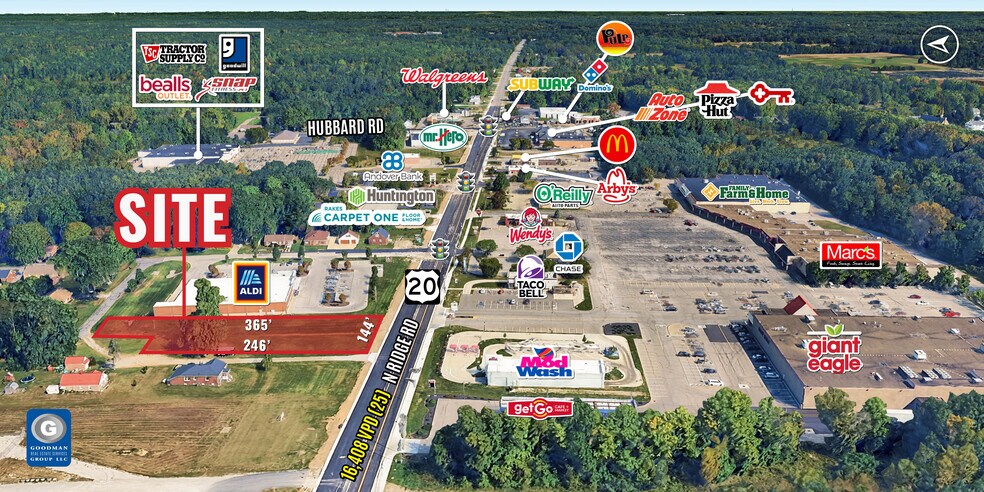 Primary Photo Of 6521 N Ridge Rd, Madison Land For Sale