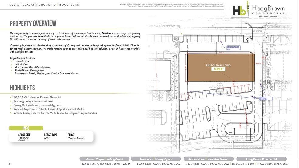 More Photos Of 1755 Pleasant Grove rd, Rogers Land For Lease