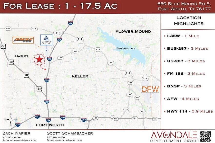 More Photos Of 850 Blue Mound Rd E, Haslet Land For Lease