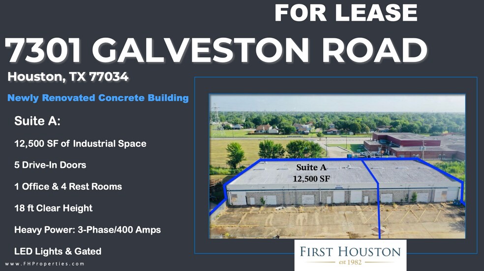 More Photos Of 7301 Galveston Rd, Houston Manufacturing For Lease