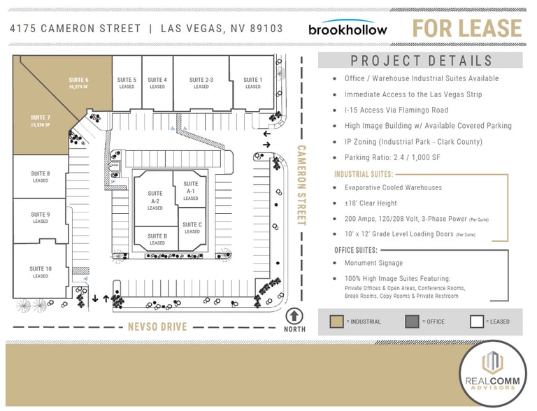 More Photos Of 4175 Cameron St, Las Vegas Light Manufacturing For Lease