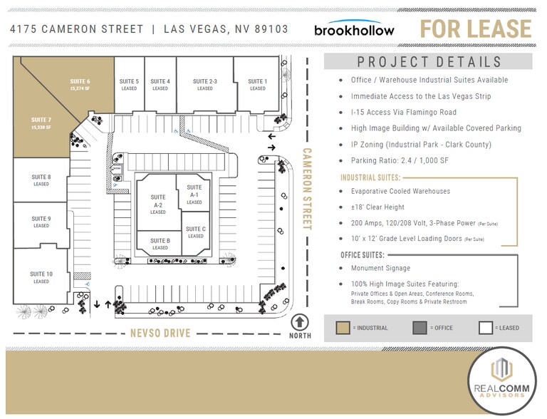 More Photos Of 4175 Cameron St, Las Vegas Light Manufacturing For Lease