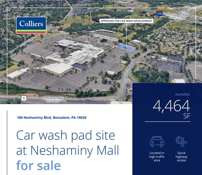 Primary Photo Of 100 Neshaminy Mall, Bensalem Carwash For Sale