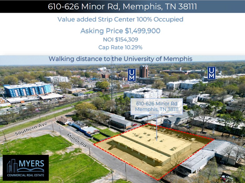 Primary Photo Of 610-626 Minor Rd, Memphis Storefront For Sale