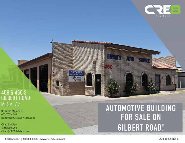 Primary Photo Of 458-460 S Gilbert Rd, Mesa Auto Repair For Sale