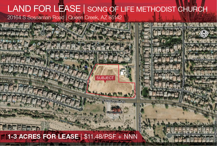 Primary Photo Of NW Queen Creek & Sossaman Rd, Queen Creek Land For Lease