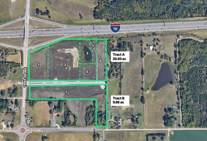 Primary Photo Of SEC of I-70 & 110th St, Edwardsville Land For Sale