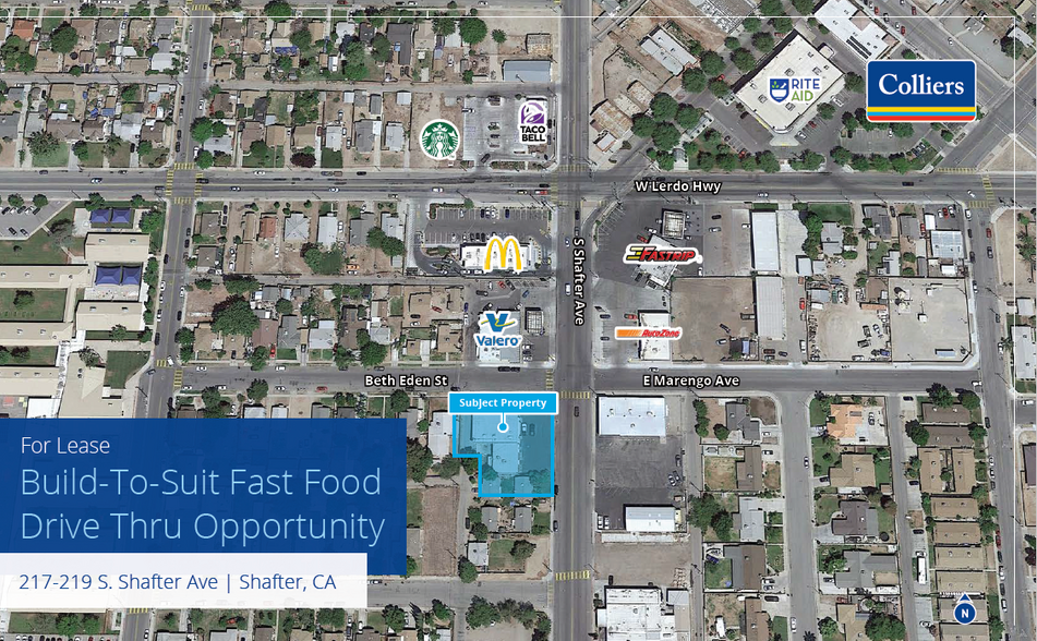 Primary Photo Of 219 S Shafter Ave, Shafter Fast Food For Lease