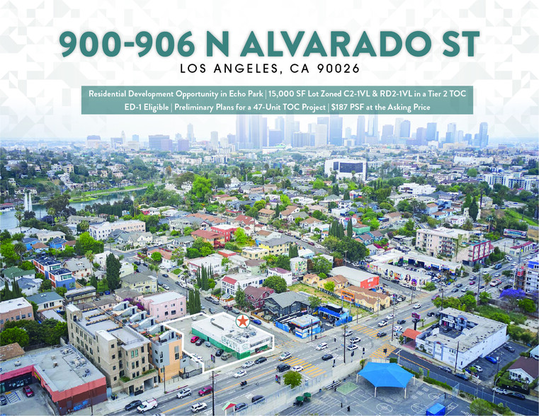 Primary Photo Of 900-908 N Alvarado St, Los Angeles Land For Sale