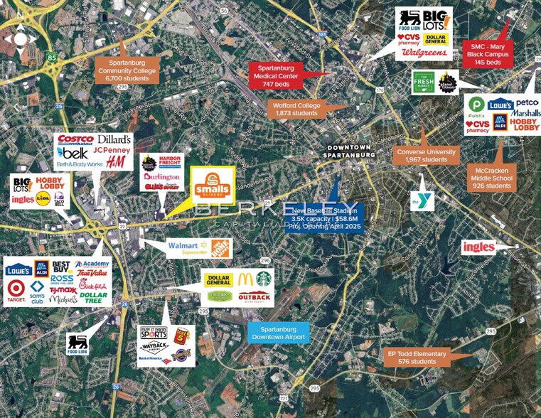 More Photos Of 1450 W O Ezell Blvd, Spartanburg Freestanding For Sale