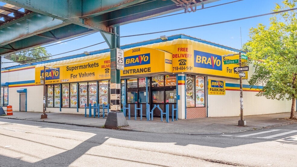 Primary Photo Of 3008-3014 Fulton St, Brooklyn Supermarket For Sale