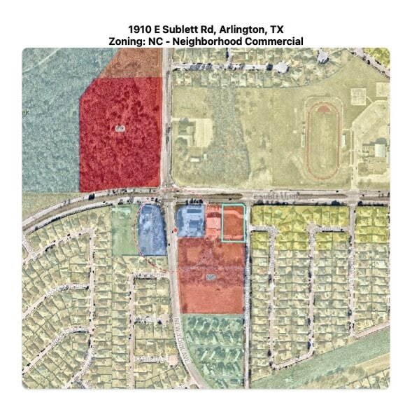 More Photos Of 1910 E Sublett Rd, Arlington Land For Lease