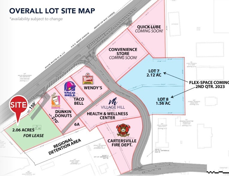 More Photos Of 1160 West Ave, Cartersville Land For Lease