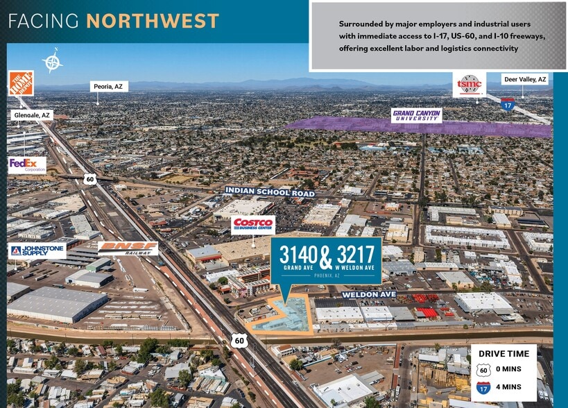 More Photos Of 3140 Grand Ave & 3217 W Weldon Ave, Phoenix Contractor Storage Yard For Sale