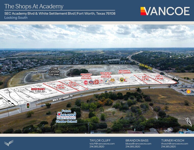 More Photos Of SEC of Academy Blvd & White Settlement Rd, Fort Worth Land For Sale