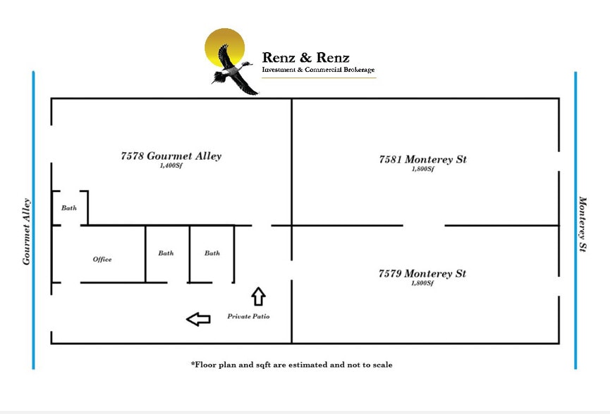 More Photos Of 7579-7581 Monterey St, Gilroy Storefront Retail Office For Sale