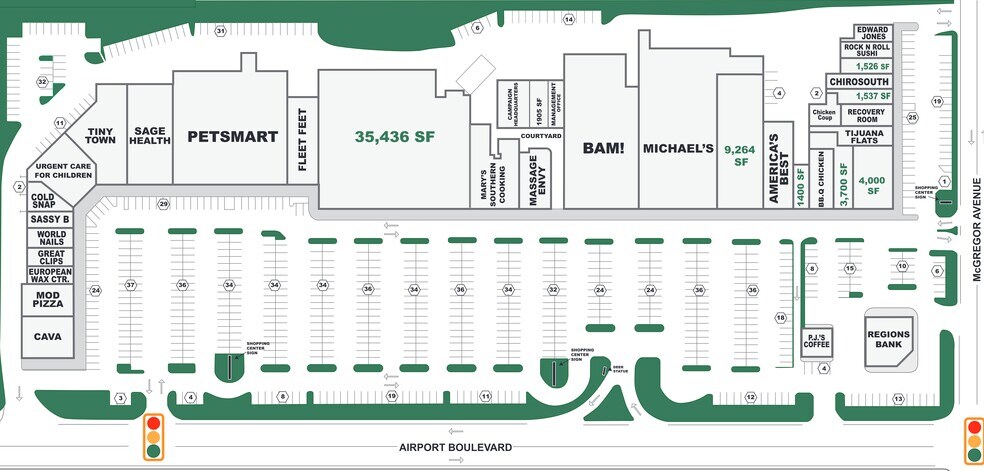 More Photos Of 3952-3980 Airport Blvd, Mobile Unknown For Lease