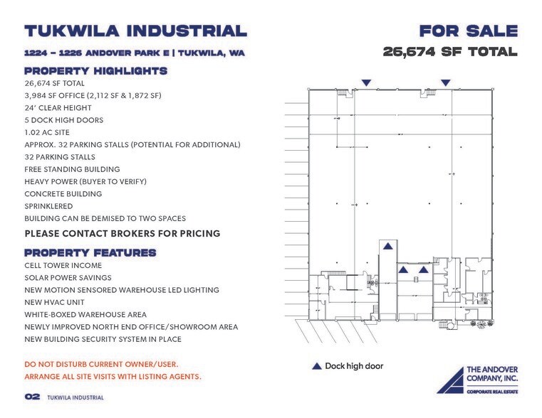 More Photos Of 1224-1226 Andover Park E, Tukwila Warehouse For Sale