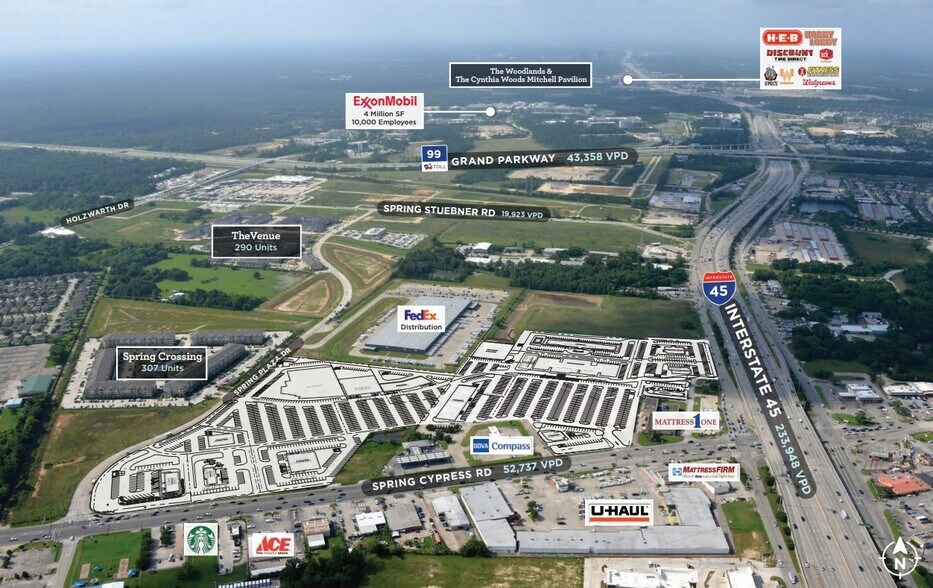 More Photos Of NWC I-45 & Spring Cypress Rd, Spring Unknown For Lease