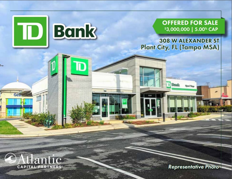 Primary Photo Of 308 W Alexander St, Plant City Bank For Sale