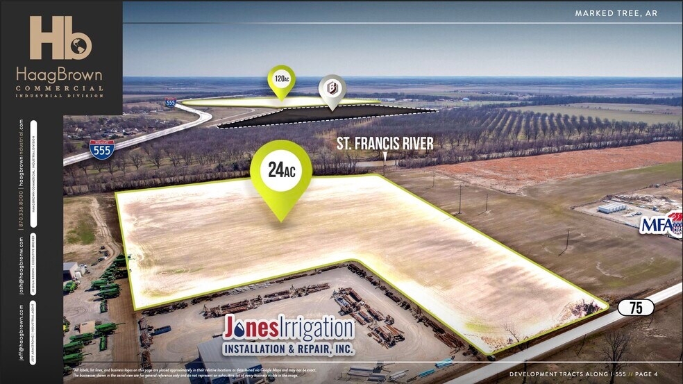 More Photos Of I-555 & Hwy 149 + 75 hwy, Marked Tree Land For Sale