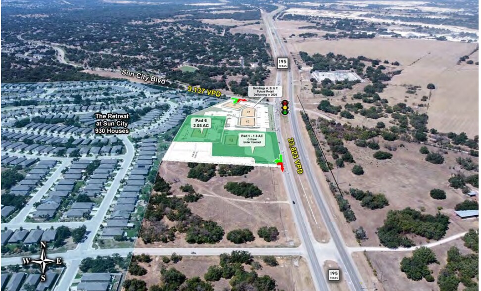 More Photos Of TX-195 & Sun City Blvd, Georgetown Land For Sale