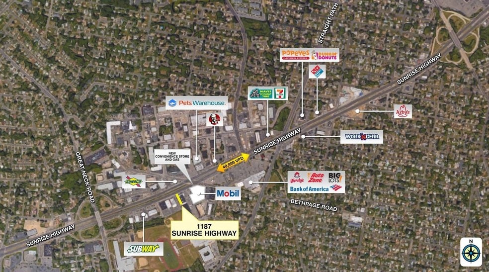 More Photos Of 1187-1199 Sunrise Hwy, Copiague Showroom For Lease