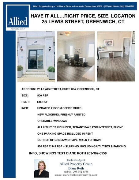 More Photos Of 25 Lewis St, Greenwich Office For Lease