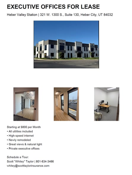 More Photos Of 321 W 1300 S, Heber City Office For Lease