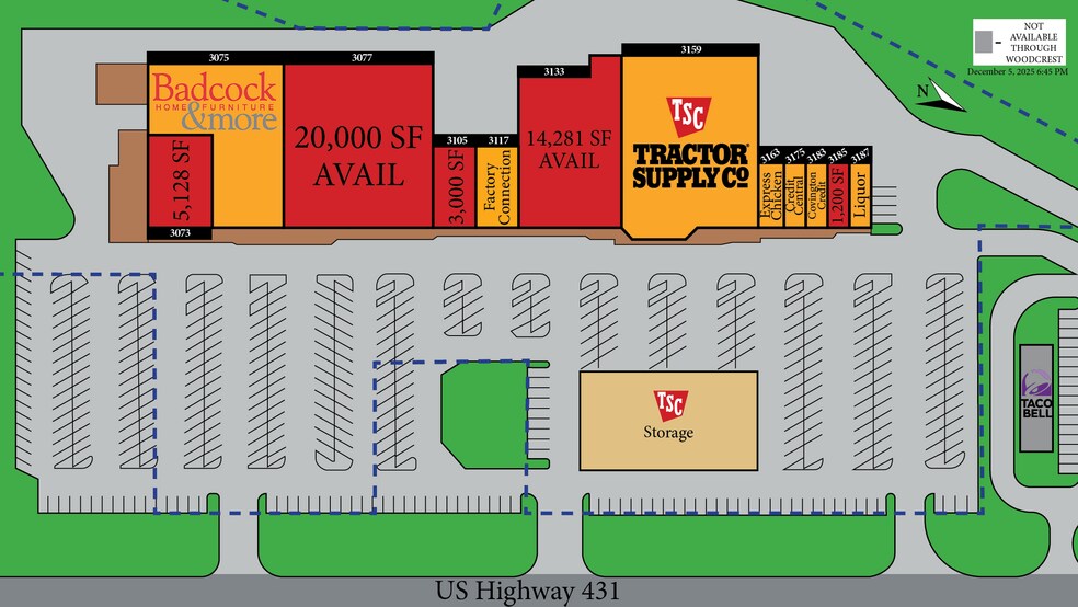 More Photos Of 3073-3187 Highway 431, Roanoke Unknown For Lease