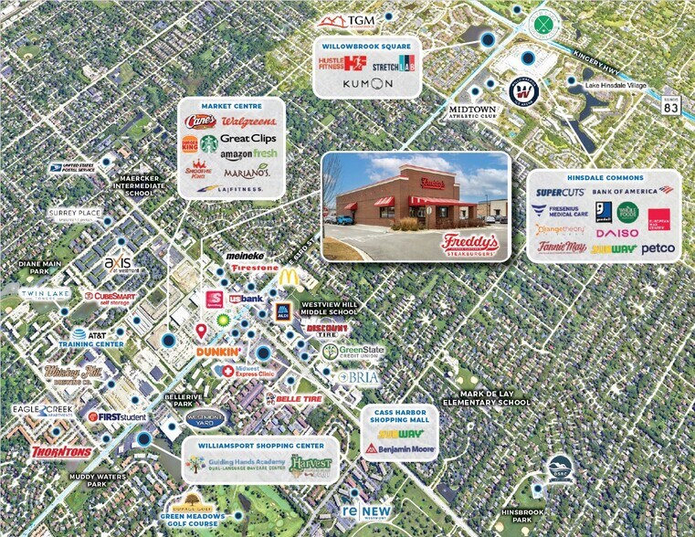 More Photos Of 80 63rd Street, Westmont Fast Food For Sale