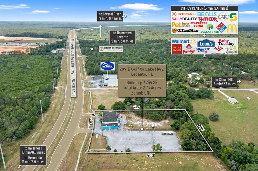 More Photos Of 299 E Gulf To Lake Hwy, Lecanto Storefront For Sale