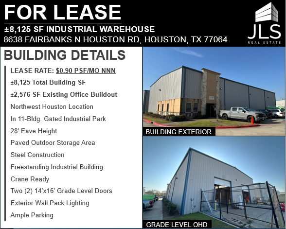 Primary Photo Of 8638 Fairbanks N Houston Rd, Houston Warehouse For Lease