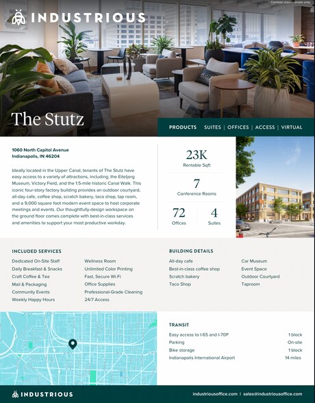 More Photos Of 1060 N Capitol Ave, Indianapolis Loft Creative Space For Lease