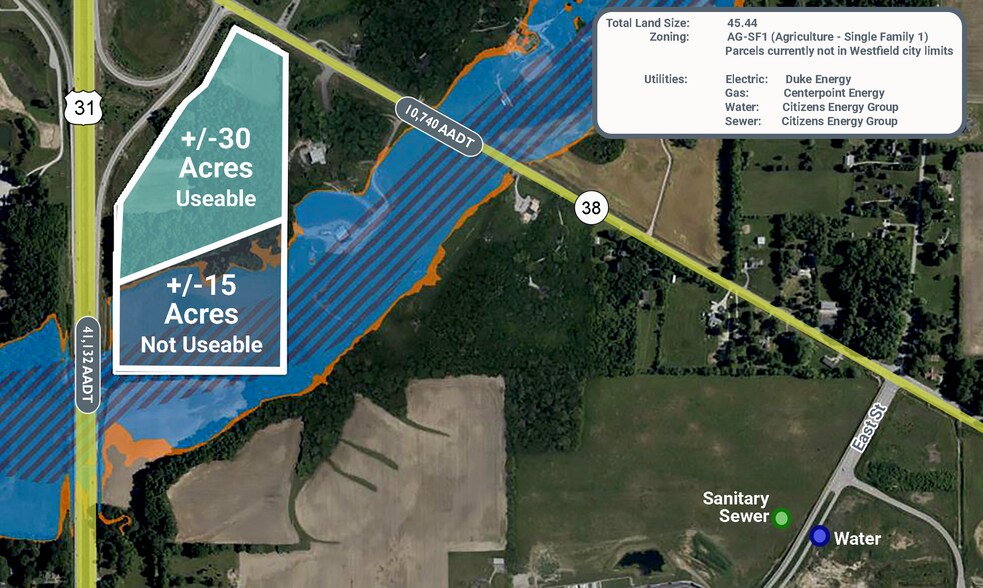 More Photos Of 0 E State Road 38, Westfield Land For Sale