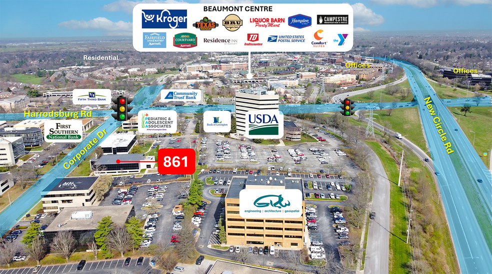 More Photos Of 861 Corporate Dr, Lexington Office For Lease