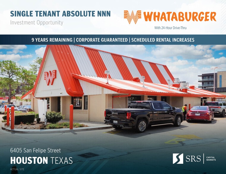 Primary Photo Of 6405 San Felipe Dr, Houston Fast Food For Sale