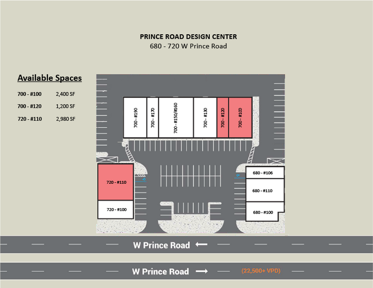 More Photos Of 680-720 W Prince Rd, Tucson Unknown For Lease