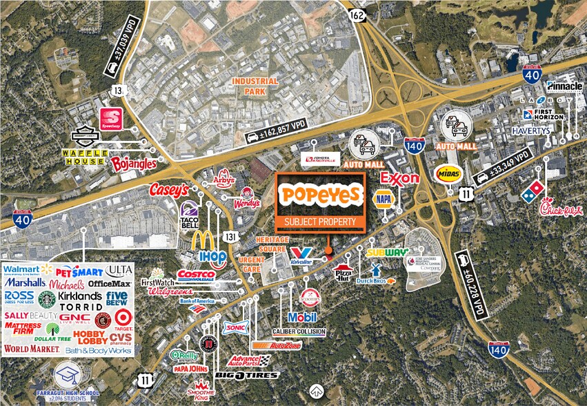 More Photos Of 10431 Kingston Pike, Knoxville General Retail For Sale