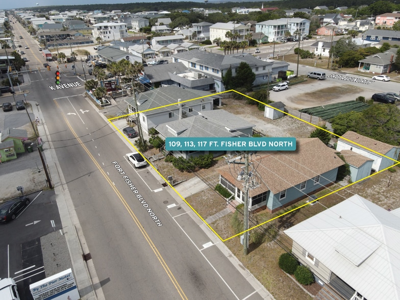 Primary Photo Of 109-113 117 Fort Fisher Blvd N, Kure Beach, Kure Beach Land For Sale