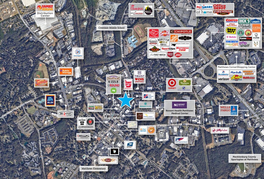 More Photos Of 435 N Trade St, Matthews Freestanding For Lease